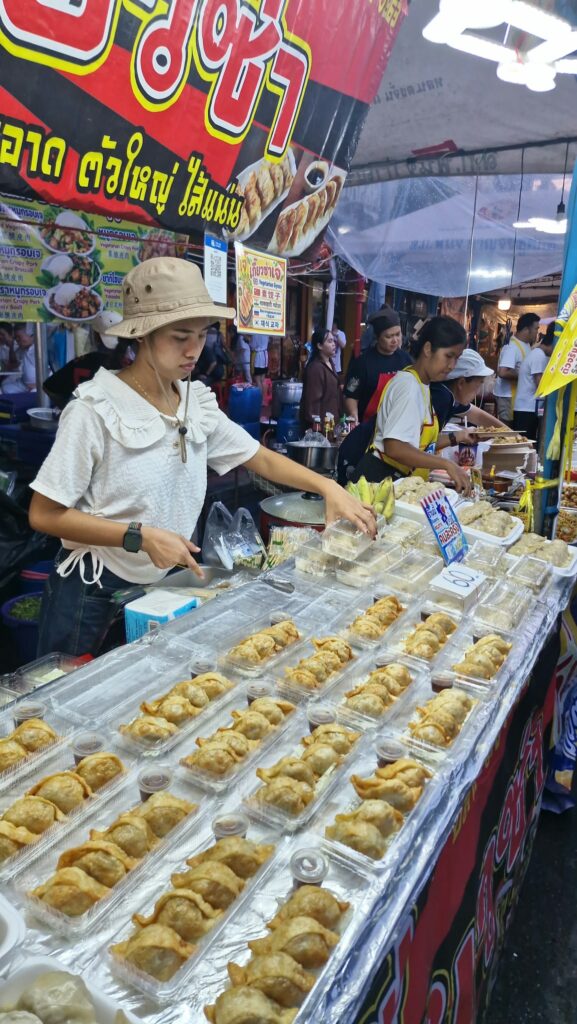 Visitor choosing jay desserts
