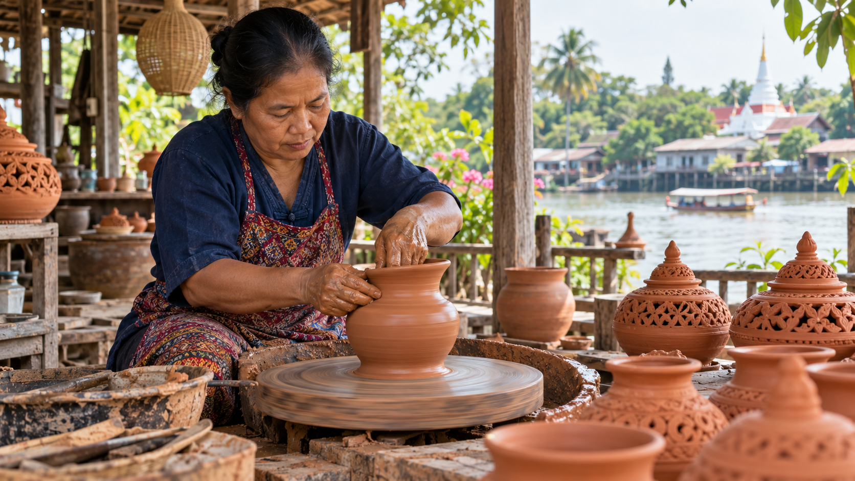 Koh Kret: Mon Pottery, Local Food and a Chao Phraya Island Walk